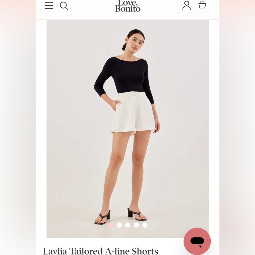 Love, Bonito Lined A-Line Shorts
